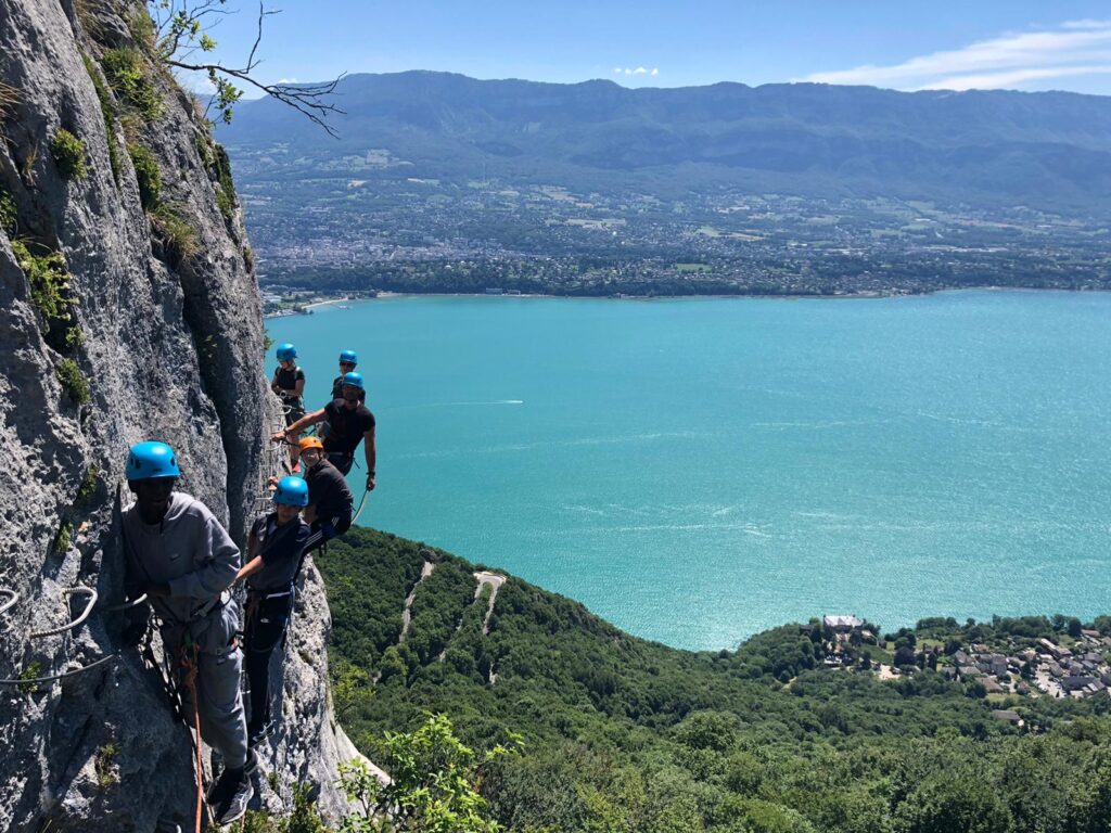 Via ferrata Roc de Cornillon, Chambéry, Lac du Bourget