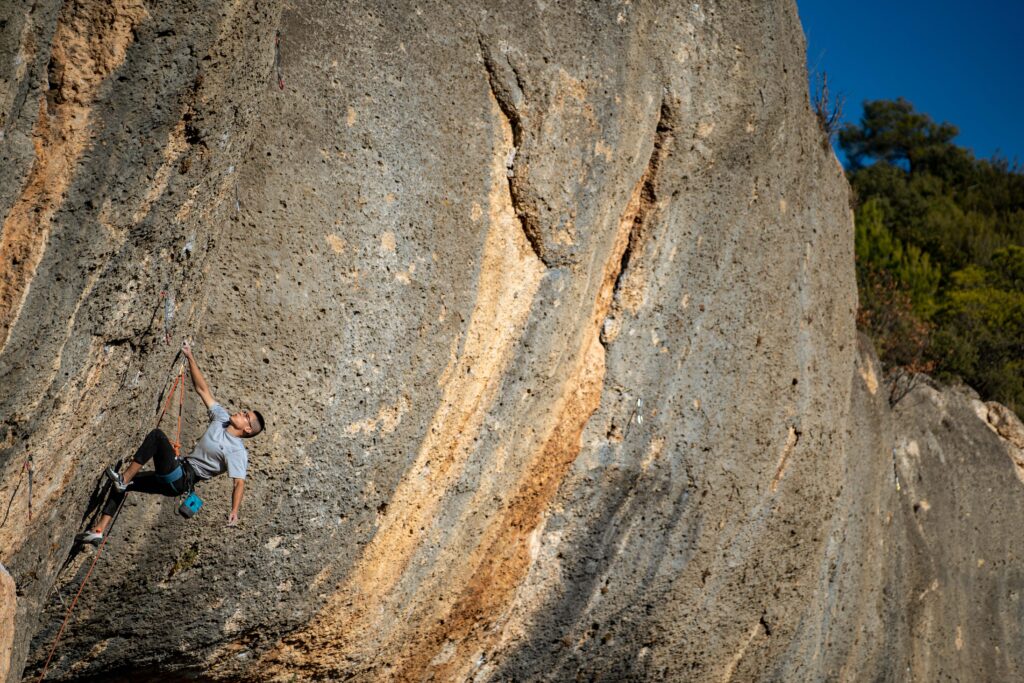 Escalade falaise - Margalef