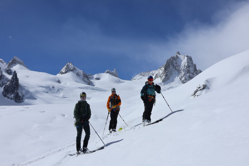 Ski hors-piste - Descente de la vallée blanche