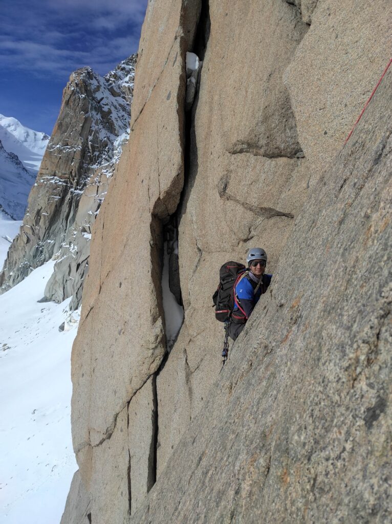 Escalade grande voie - Aiguille du Midi - Voie Rébuffat
