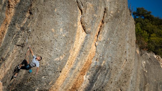Escalade falaise - Margalef