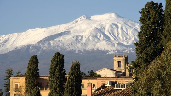 Ski touring Etna Sicily