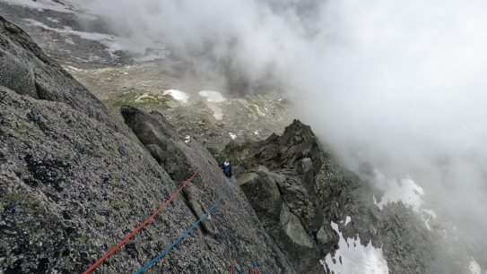 Alpinisme rocheux - Arête des Papillons - Aiguille du Peigne - Chamonix