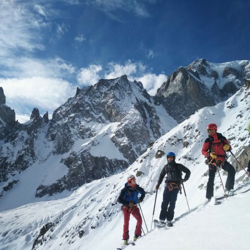 Hors-pistes montagne - Ski glacier Brenva - Chamonix