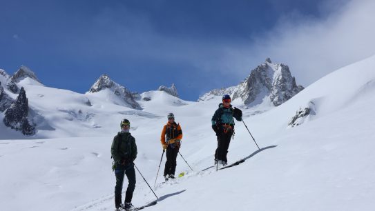 Ski hors-piste - Descente de la vallée blanche