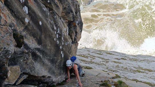 Escalade grande voie - Petite Pasquier, Aiguille de la Vanoise